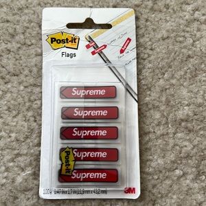 Supreme Post It Flags In Red 1 Pack